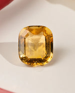 Unheated Cushion Cut Yellow Sapphire 5.15ct