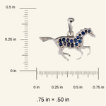 White Gold Horse pendant